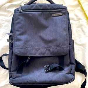 Samsonite charcoal grey backpack 18”x12”